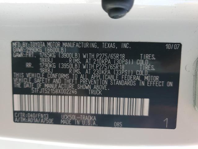 Photo 11 VIN: 5TFJT52158X002246 - TOYOTA TUNDRA 