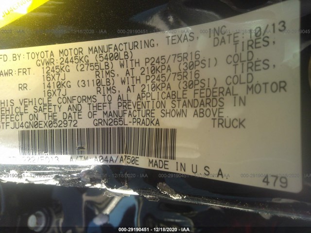 Photo 8 VIN: 5TFJU4GN0EX052972 - TOYOTA TACOMA 