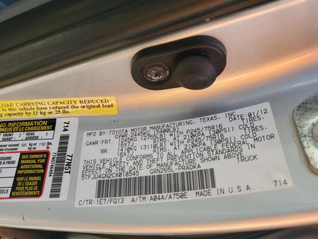 Photo 11 VIN: 5TFJU4GN2CX018545 - TOYOTA TACOMA DOU 