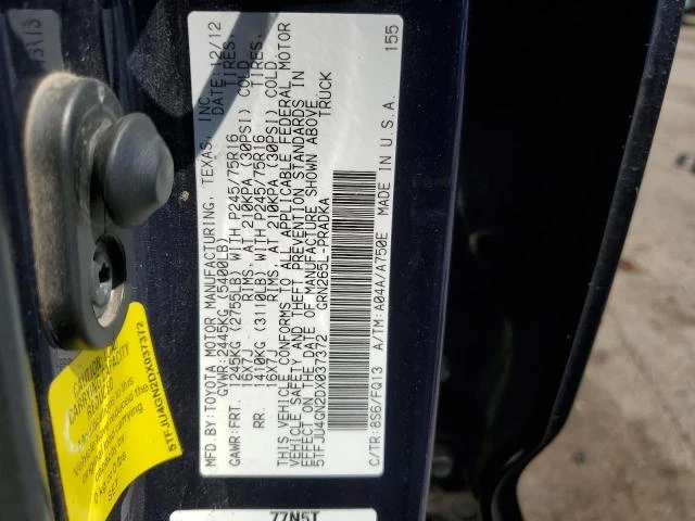 Photo 12 VIN: 5TFJU4GN2DX037372 - TOYOTA TACOMA DOU 