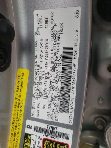 Photo 9 VIN: 5TFJU4GN2FX089135 - TOYOTA TACOMA DOU 