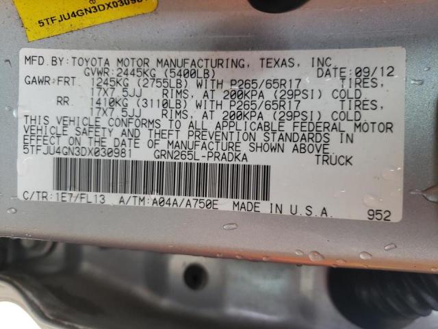 Photo 11 VIN: 5TFJU4GN3DX030981 - TOYOTA TACOMA DOU 