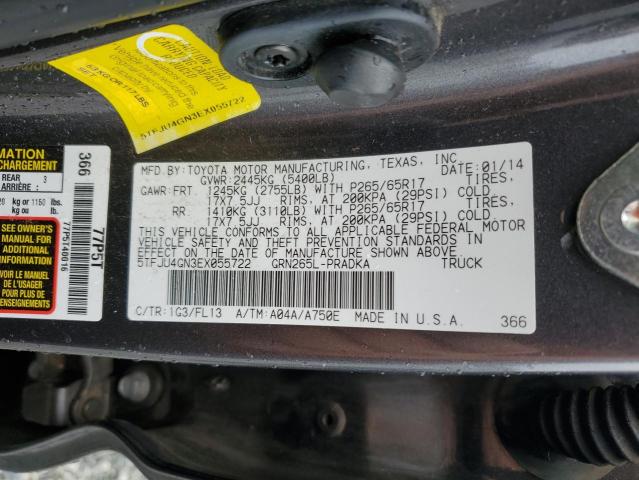 Photo 11 VIN: 5TFJU4GN3EX055722 - TOYOTA TACOMA DOU 