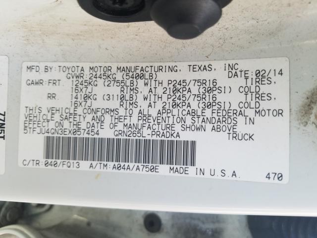 Photo 9 VIN: 5TFJU4GN3EX057454 - TOYOTA TACOMA DOU 