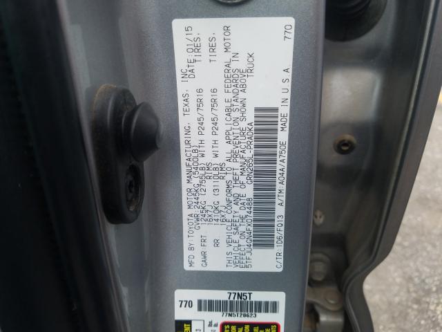 Photo 9 VIN: 5TFJU4GN4FX074488 - TOYOTA TACOMA DOU 