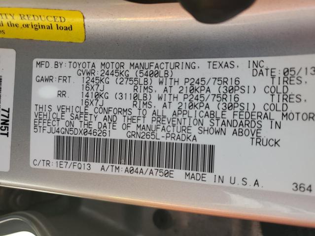 Photo 11 VIN: 5TFJU4GN5DX046261 - TOYOTA TACOMA 