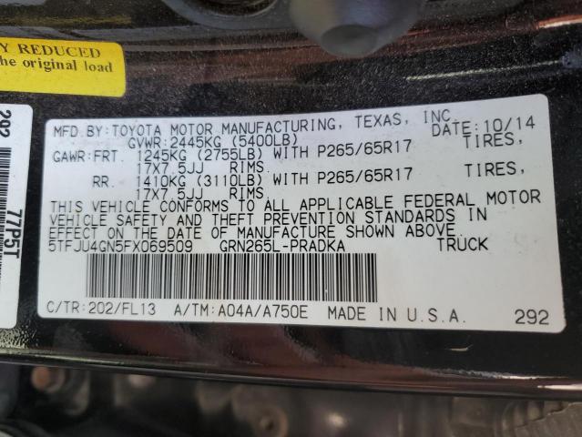 Photo 9 VIN: 5TFJU4GN5FX069509 - TOYOTA TACOMA DOU 