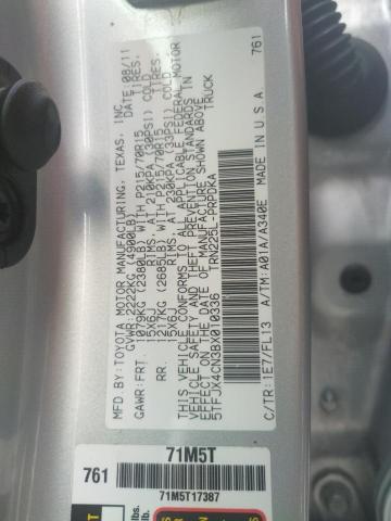 Photo 9 VIN: 5TFJX4CN3BX010336 - TOYOTA TACOMA DOU 