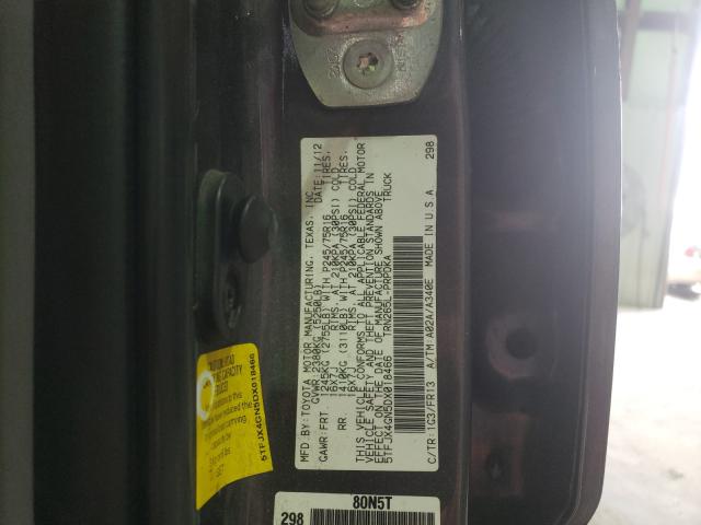 Photo 9 VIN: 5TFJX4GN5DX018466 - TOYOTA TACOMA DOU 