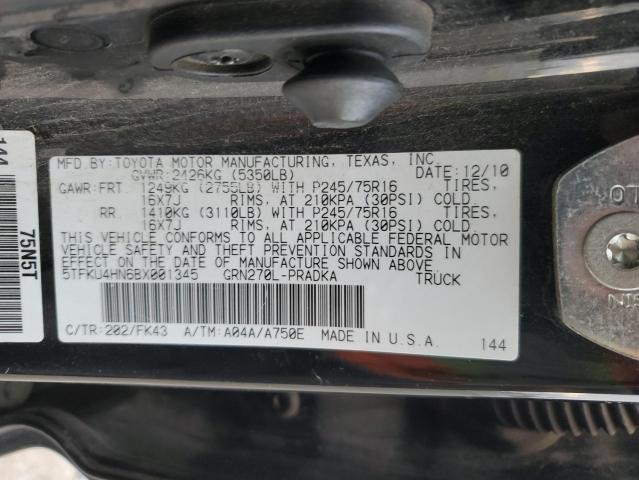 Photo 11 VIN: 5TFKU4HN6BX001345 - TOYOTA TACOMA DOU 