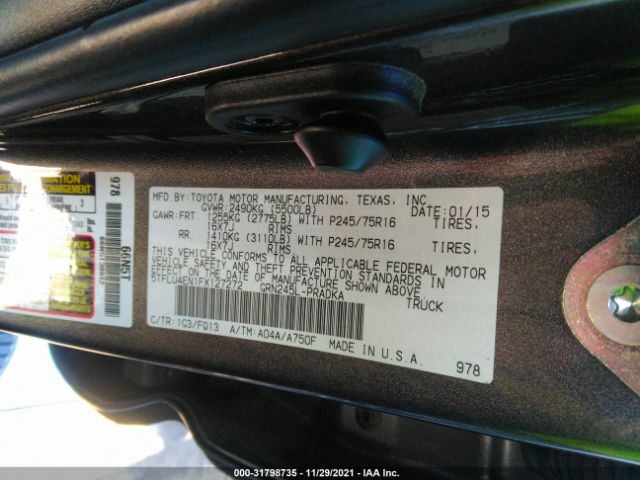 Photo 8 VIN: 5TFLU4EN1FX127272 - TOYOTA TACOMA 