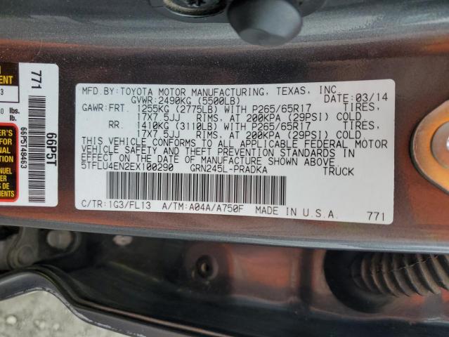 Photo 11 VIN: 5TFLU4EN2EX100290 - TOYOTA TACOMA DOU 