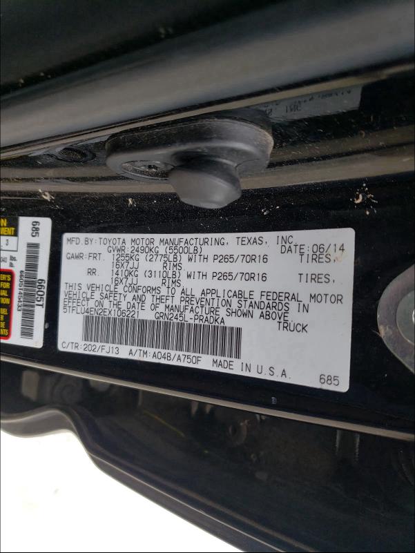 Photo 9 VIN: 5TFLU4EN2EX106221 - TOYOTA TACOMA DOU 