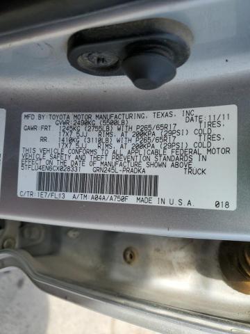 Photo 12 VIN: 5TFLU4EN6CX028331 - TOYOTA TACOMA DOU 