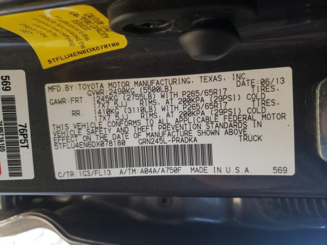 Photo 9 VIN: 5TFLU4EN6DX078180 - TOYOTA TACOMA DOU 