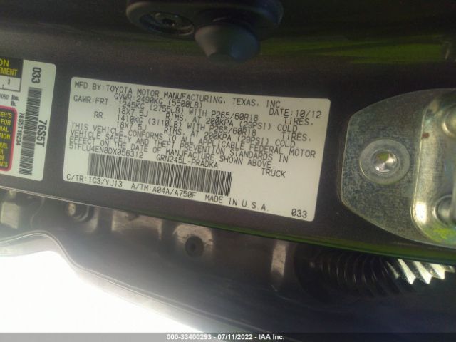 Photo 8 VIN: 5TFLU4EN8DX056312 - TOYOTA TACOMA 