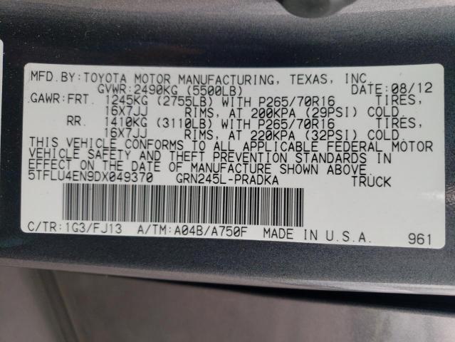 Photo 11 VIN: 5TFLU4EN9DX049370 - TOYOTA TACOMA DOU 