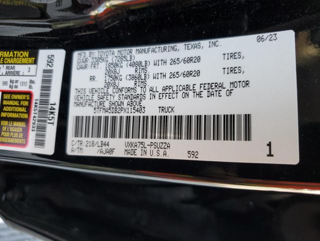 Photo 11 VIN: 5TFMA5DB2PX115403 - TOYOTA TUNDRA CRE 