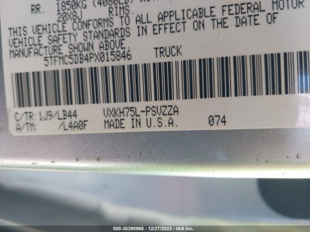 Photo 8 VIN: 5TFMC5DB4PX015846 - TOYOTA TUNDRA HYBRID 