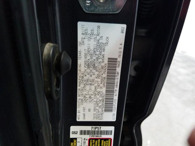 Photo 9 VIN: 5TFMU4FN2BX002827 - TOYOTA TACOMA DOU 