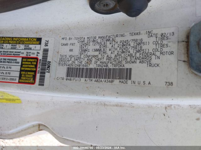 Photo 8 VIN: 5TFPX4EN1DX016467 - TOYOTA TACOMA 