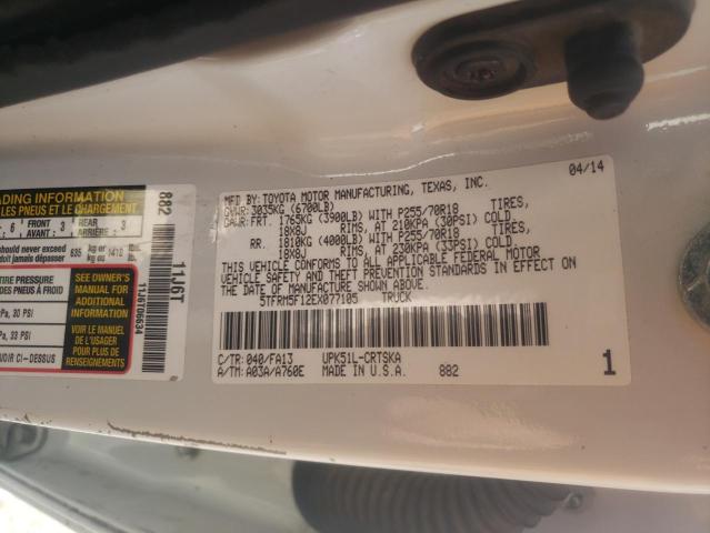 Photo 9 VIN: 5TFRM5F12EX077105 - TOYOTA TUNDRA DOU 