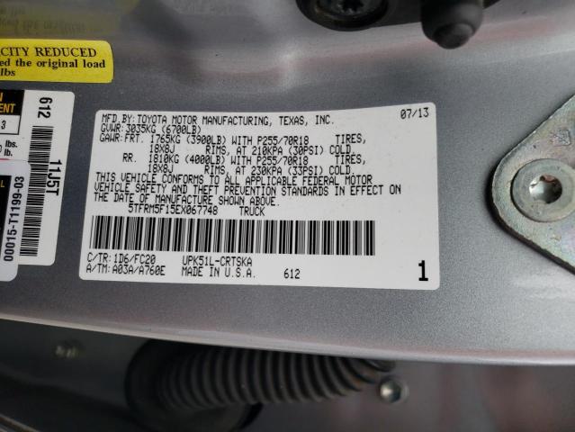 Photo 11 VIN: 5TFRM5F15EX067748 - TOYOTA TUNDRA DOU 