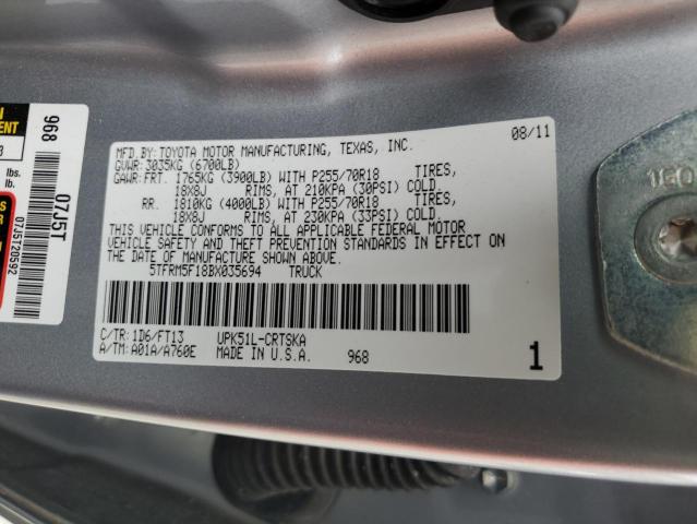 Photo 11 VIN: 5TFRM5F18BX035694 - TOYOTA TUNDRA DOU 