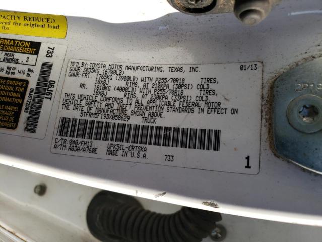 Photo 11 VIN: 5TFRM5F19DX058629 - TOYOTA TUNDRA DOU 