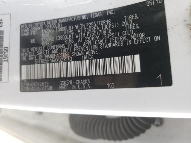 Photo 9 VIN: 5TFRU5F16AX023543 - TOYOTA TUNDRA DOU 