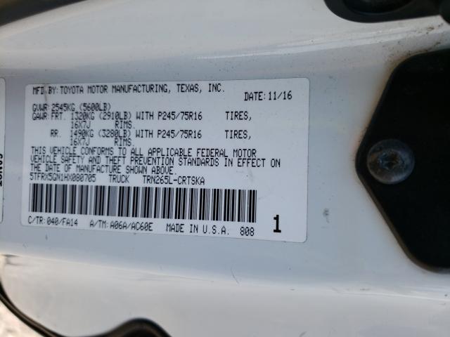 Photo 9 VIN: 5TFRX5GN1HX080705 - TOYOTA TACOMA ACC 