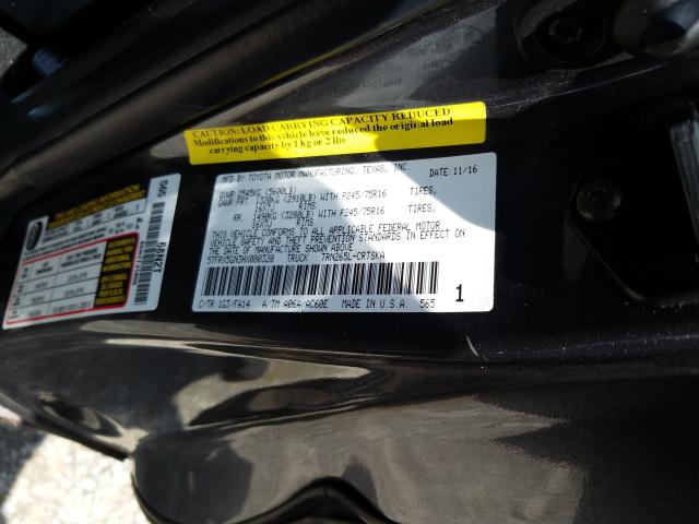 Photo 9 VIN: 5TFRX5GN3HX080320 - TOYOTA TACOMA ACC 