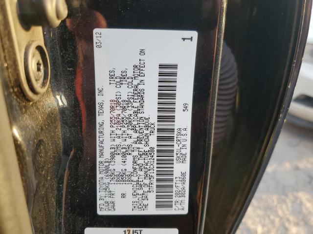 Photo 12 VIN: 5TFRY5F13CX124580 - TOYOTA TUNDRA DOU 