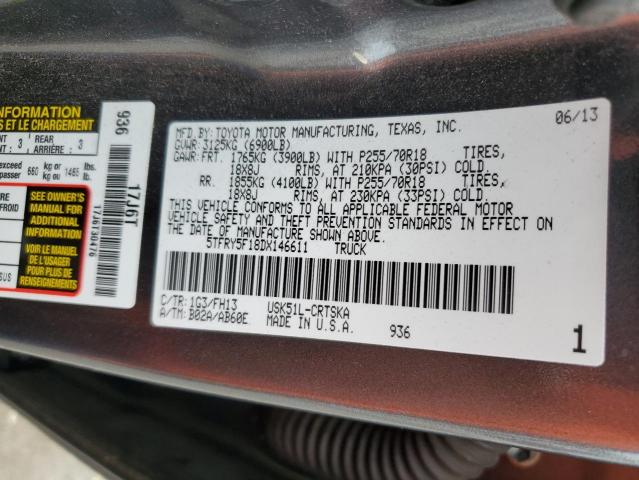 Photo 11 VIN: 5TFRY5F18DX146611 - TOYOTA TUNDRA 