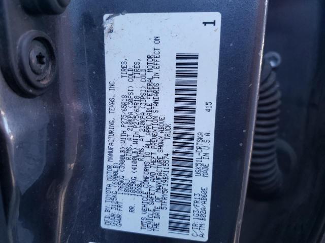 Photo 9 VIN: 5TFRY5F19BX115574 - TOYOTA TUNDRA 