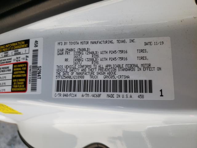 Photo 9 VIN: 5TFSZ5AN0LX218988 - TOYOTA TACOMA ACC 