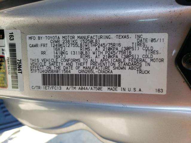 Photo 9 VIN: 5TFTU4GN5BX011564 - TOYOTA TACOMA PRE 