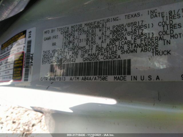 Photo 8 VIN: 5TFTU4GN9EX056642 - TOYOTA TACOMA 