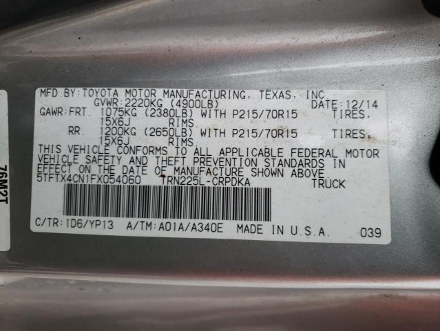 Photo 12 VIN: 5TFTX4CN1FX054060 - TOYOTA TACOMA ACC 