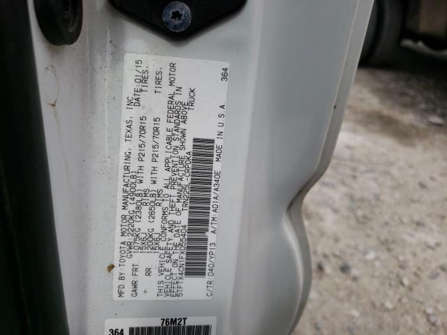 Photo 9 VIN: 5TFTX4CN1FX055404 - TOYOTA TACOMA ACC 