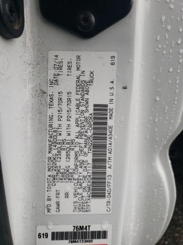 Photo 11 VIN: 5TFTX4CN4EX047117 - TOYOTA TACOMA ACC 