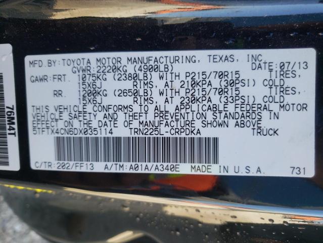 Photo 12 VIN: 5TFTX4CN6DX035114 - TOYOTA TACOMA ACC 