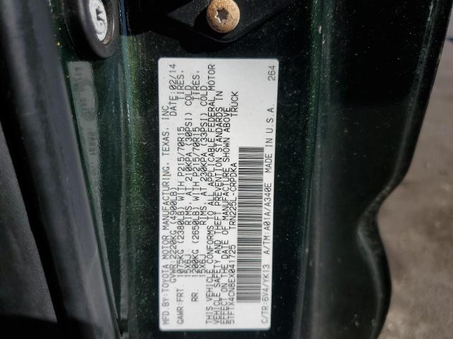 Photo 9 VIN: 5TFTX4CN8EX041725 - TOYOTA TACOMA ACC 