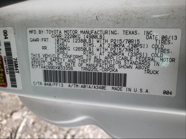 Photo 9 VIN: 5TFTX4CN9DX033356 - TOYOTA TACOMA ACC 