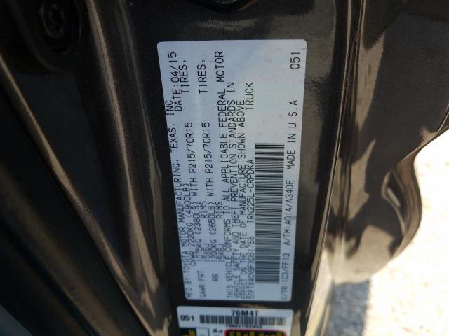 Photo 9 VIN: 5TFTX4CN9FX061788 - TOYOTA TACOMA ACC 