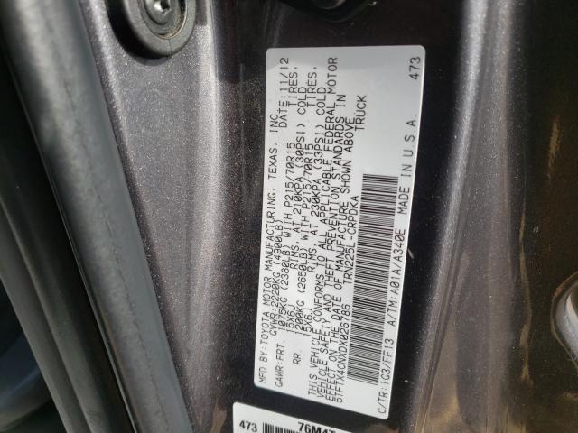 Photo 9 VIN: 5TFTX4CNXDX026786 - TOYOTA TACOMA ACC 