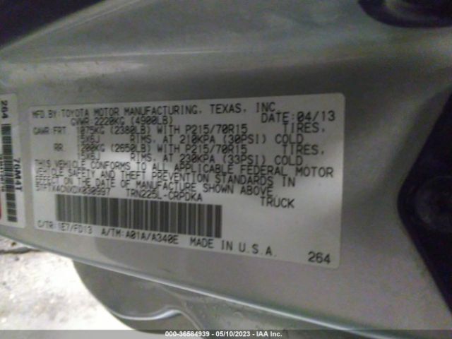 Photo 8 VIN: 5TFTX4CNXDX030997 - TOYOTA TACOMA 