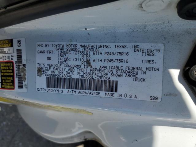 Photo 11 VIN: 5TFTX4GN6FX048040 - TOYOTA TACOMA PRE 