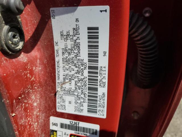 Photo 11 VIN: 5TFUM5F11CX034172 - TOYOTA TUNDRA DOU 