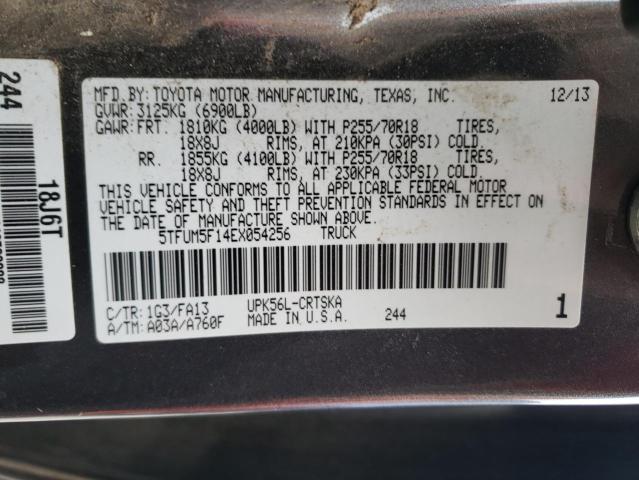 Photo 12 VIN: 5TFUM5F14EX054256 - TOYOTA TUNDRA 